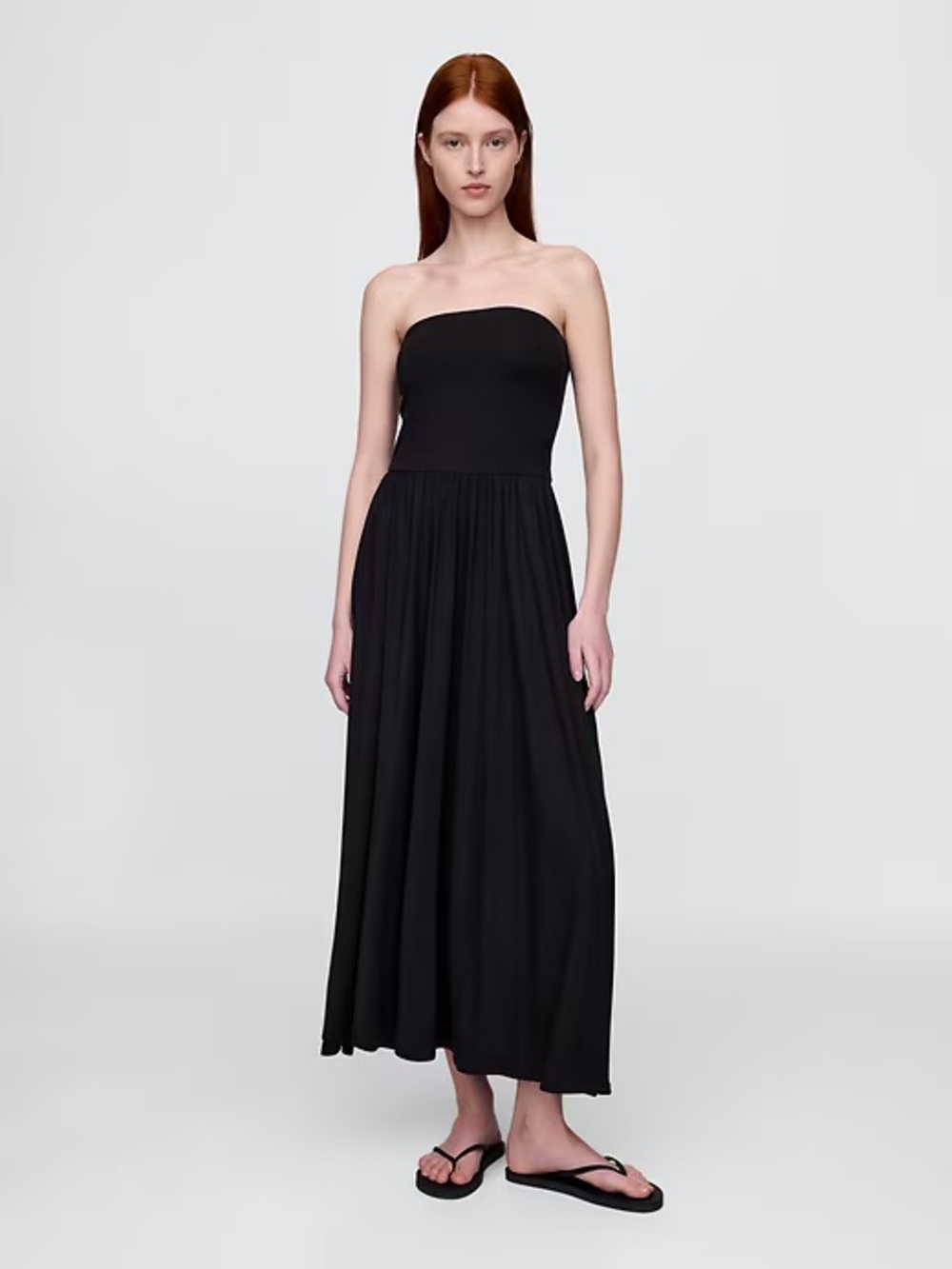 Gap drop waist jersey maxi dress